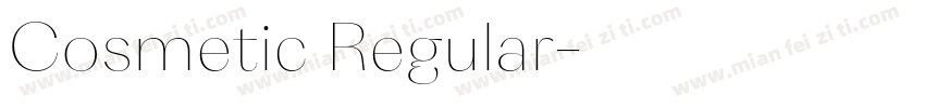 Cosmetic Regular字体转换